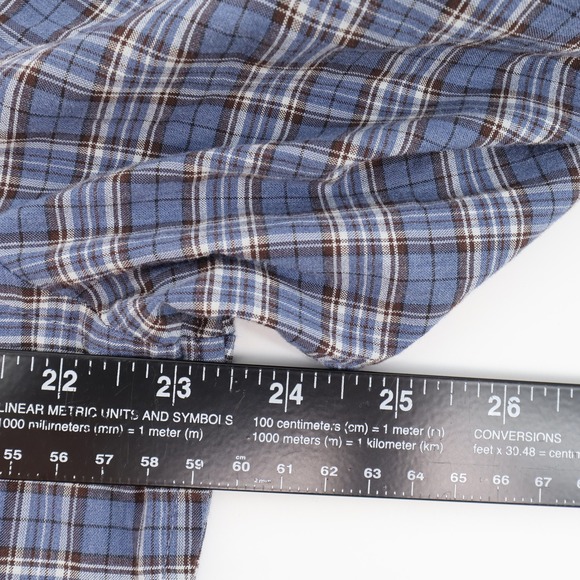 Bonobos Mens XL Slim Fit Button Down Shirt Blue Plaid Casual Cotton Blend - Picture 5 of 7